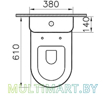 Унитаз Vitra Zentrum 9012B003-7202 картинка 3